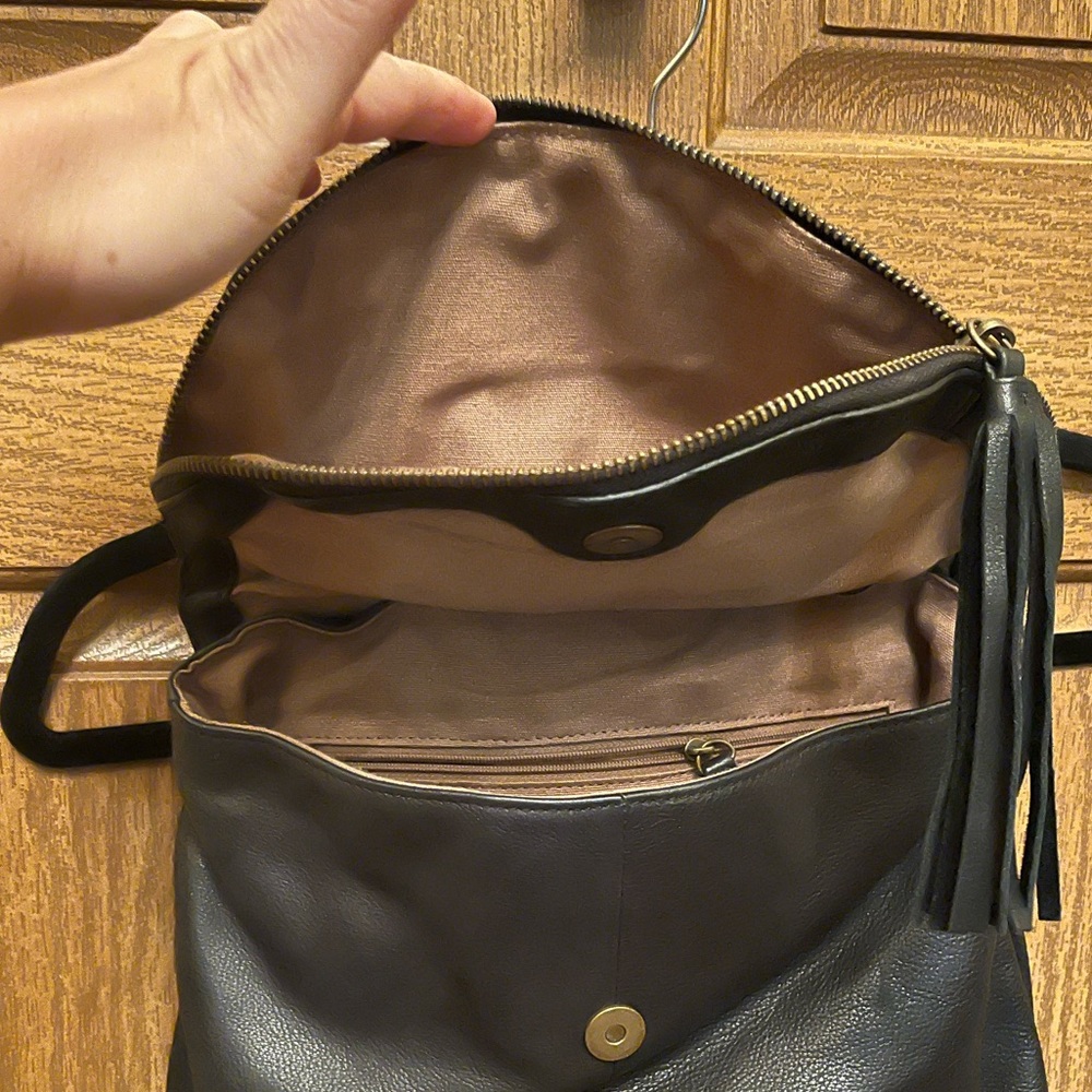 Genuine leather book bag